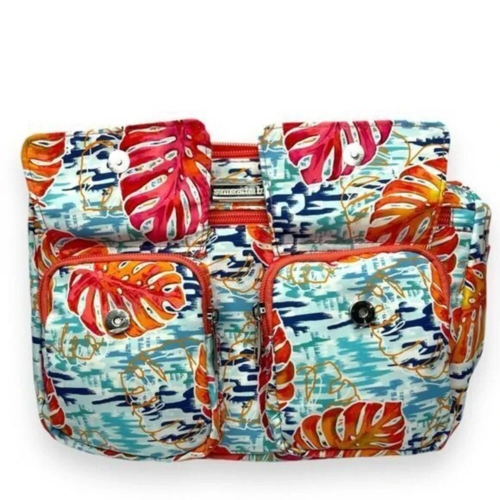 SAMANTHA BROWN To-Go Double Pocket‎ Hobo Bag Paradise Waters